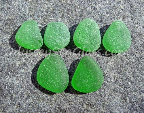 Green Sea Glass Earring Sets