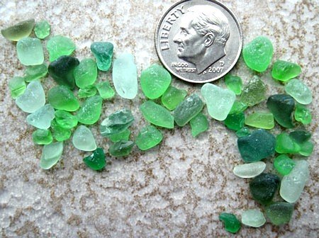 Green Craft-Grade Sea Glass