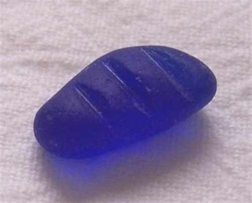 Puget Sound cobalt blue sea beach glass