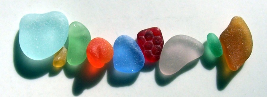 Rare beach glass colors