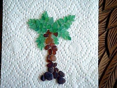 Arranging the Finds - Sea Glass