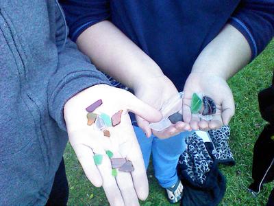 Beach glass catch