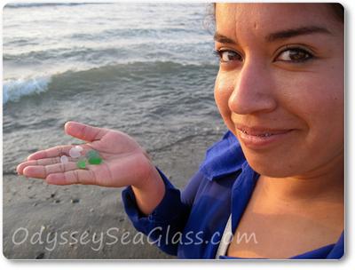 Veronica was excited with her finds too!