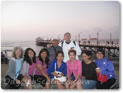Aside from Lin and David, this was the first time beach glass collecting for this happy group