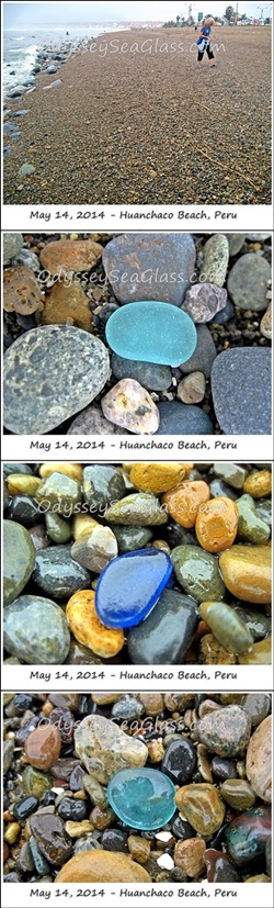 blue sea glass huanchaco beach