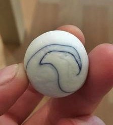 Hove Beach Large Sea Glass Marble