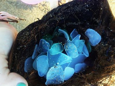 Coconut Bucket - January 2013 Sea Glass Photo Contest