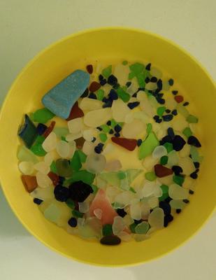 Sea glass collection from Conneaut, Ohio