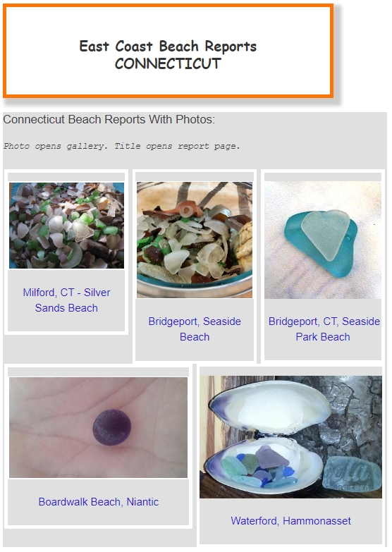 List of Connecticut sea glass beaches