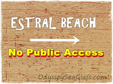 There is no public access to Estral Beach, Michigan