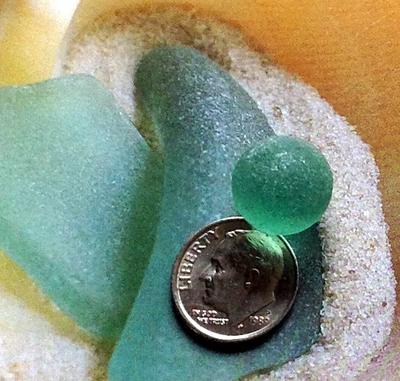 First Sea Glass Marble 1