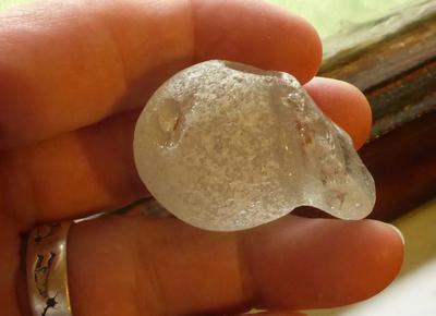 Unusual big piece of beach glass