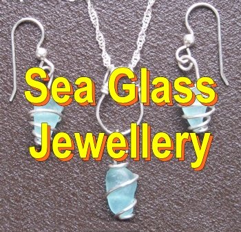 Sea Glass Jewelry Pendants Necklaces Bracelets Rings