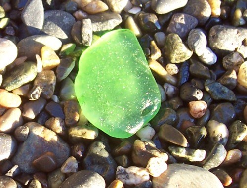 Bright Green Sea Glass