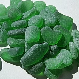 Green Sea Glass Link