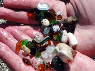 Guantanamo Sea Glass Beach samples