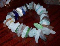 How to drill Glass Bracelet with sea glass and glass drill bit