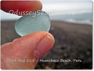 Huanchaco Beach Peru - Sea Glass reports August 21, 2014