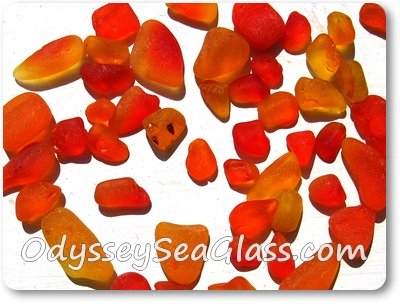 Orange Sea Glass