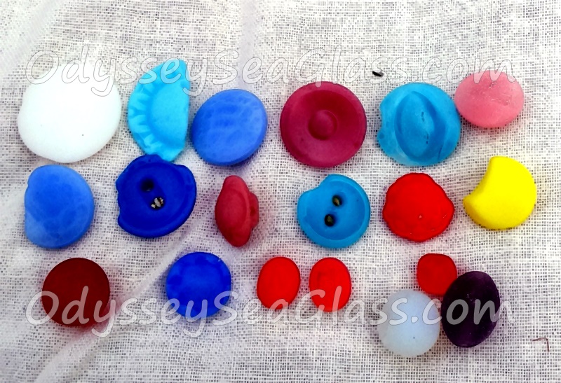 Jamaica Glass Beach Buttons