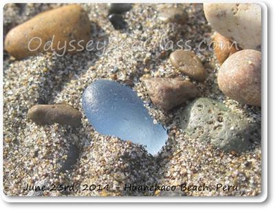 Here's the beach glass that Lin claims for her personal jewelry project
