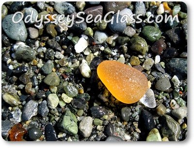 Orange Sea Glass