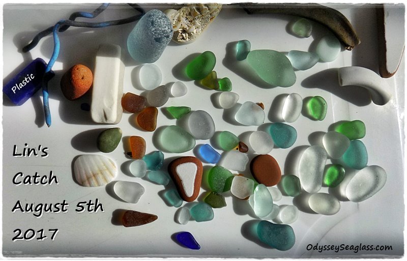 Lin's sea glass she found in

Hanchaco Peru on Aug 5 2017