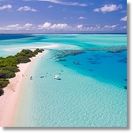 Tropical Beach Background Maldives