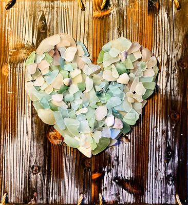 Nantasket Beach Sea Glass heart