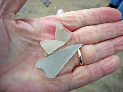 Raw sea glass found at North Beach, MD