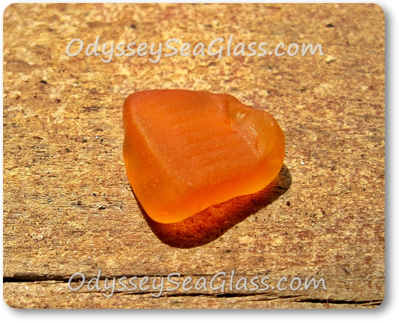 Flip side of my first orange sea glass