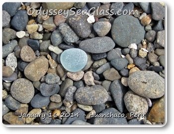 Huanchaco Beach Peru - Sea Glass reports January 16, 2014