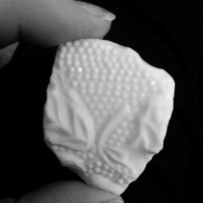 Patterned Milk Glass?