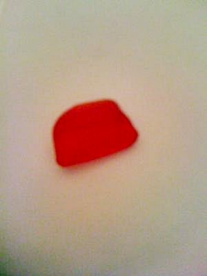 Rare red sea glass!