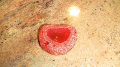 Red beach glass / Orange beach glass