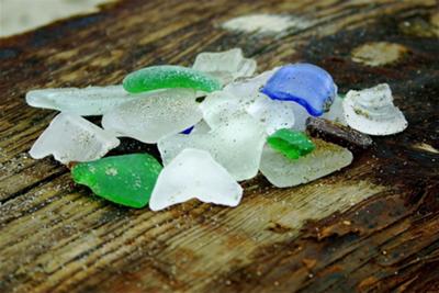 Sea Glass from Spectacle Island, Boston Harbor