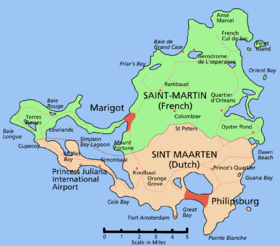 Saint Maarten/Saint Martin map