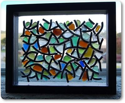 Sea Glass Window Pane