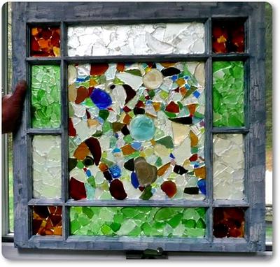 Mona's Sea Glass Window Panes