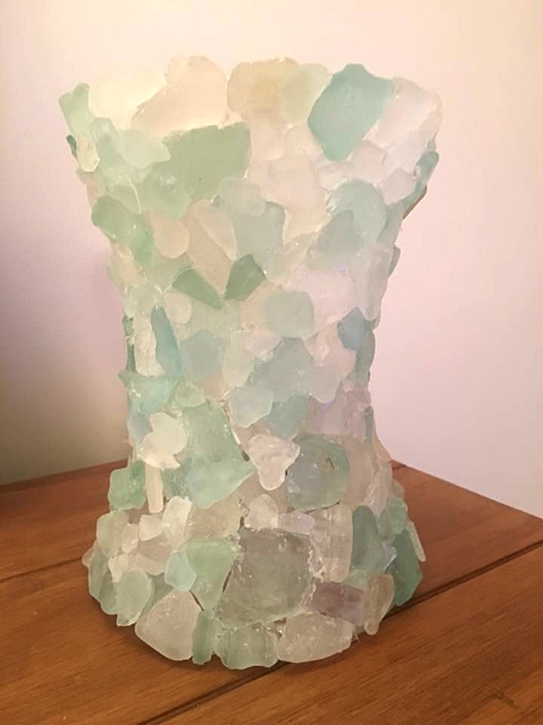 DIY Sea Glass Vase Isle of Man