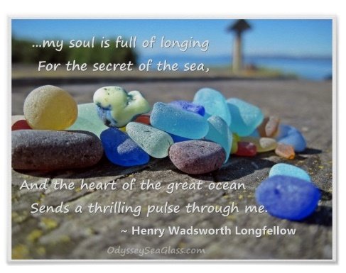 Buy "Secret of the Sea" - Odyssey Sea Glass Poster