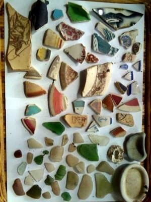 Ceramic Beach Shards from The Technical Porcelain and China Ware Company, known as Tepco
