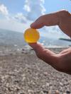 Large round yellow sphere