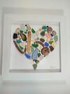 Beach glass heart Africa