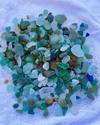 Seaglass on Italian coast 