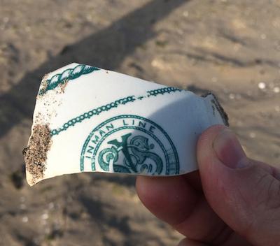 Unexpected sea pottery find