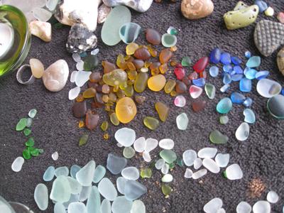 Manganese Large Sea Glass Shard Scotland